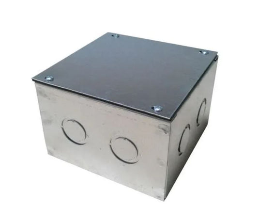 CAJA METALICA 100X100X65 C/TAPA ZINCADA